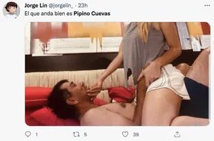 "El que anda bien es Pipino Cuevas" fue uno de los tuits