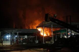 Incendio de viviendas en Santa Juana, provincia de Concepción