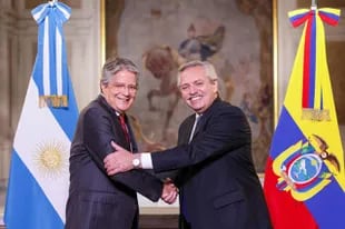 Alberto Fernández recibió a su par de Ecuador, Guillermo Lasso