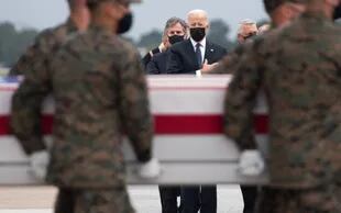 Joe Biden, en la despedida de los soldados que murieron en el atentado en Kabul