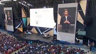 La presentación de Assistant en el inicio de Google I/O 2016