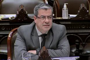 Germán Martínez durante la sesión especial de la Cámara de Diputados