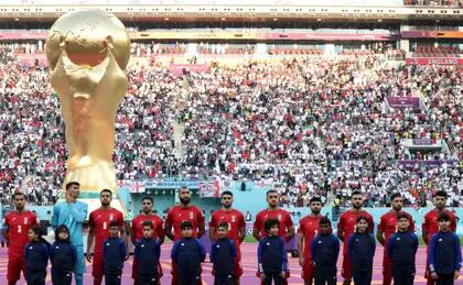 Los jugadores de Irán no cantaron el himno antes del arranque del partido contra Inglaterra