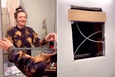 Sorpresa: una tiktoker encontró un pasaje secreto a otra casa detrás del espejo