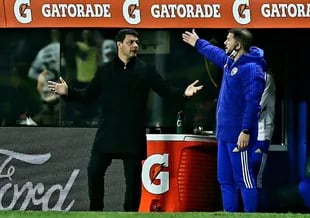 Escena del partido que disputan Boca Juniors y Corinthians por Copa Libertadores.