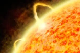 Se prevé que una llamarada solar impacte en la Tierra el domingo próximo. Crédito: Alamy