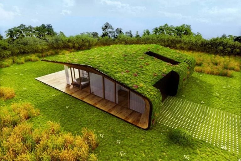 Conocé la Smart home prefabricada de madera que se integra con el paisaje