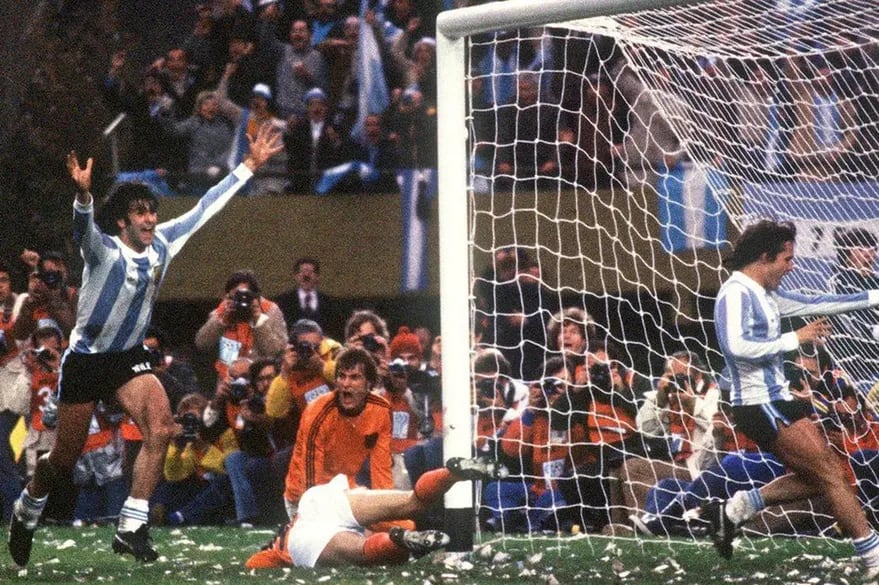 Mario Kempes marcó dos goles en la final de 1978 que la Argentina le ganó a Holanda 3 a 1