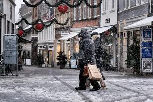 El frío ya invadió Dinamarca en la previa de la Navidad
