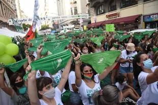 El pañuelo verde, un símbolo de quienes se encuentran a favor de la legalización del aborto 