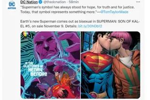 El anuncio oficial de DC Comics sobre la salida del closet del nuevo Superman, que se verá en el episodio número 5 de la tira del héroe llamada Superman: Son of Kal-El