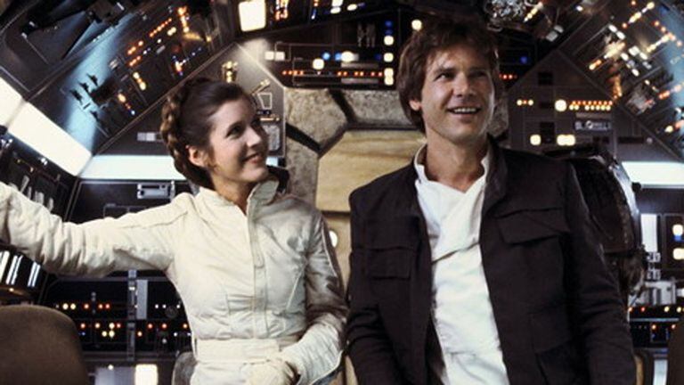 Carrie Fisher y Harrison Ford, una pareja soñada para los fanáticos de la saga Star Wars