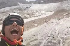 La historia del joven que le envío una selfie a su familia justo antes de la "masacre" del glaciar italiano