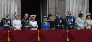 En 2018, la reina y parte de la familia real participaron de los homenajes por el centenario de las fuerzas aéreas del Reino Unido