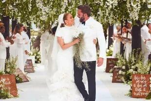 ARCHIVO-. Jennifer Lopez y Ben Affleck celebraron una segunda boda en Georgia.
