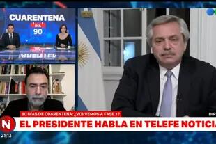 La entrevista de Telefé Noticias con Alberto Fernández duró una hora