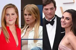 Amy Schumer se burló de Nicole Kidman y lanzó una sarcástica crítica a Ashton Kutcher y Mila Kunis