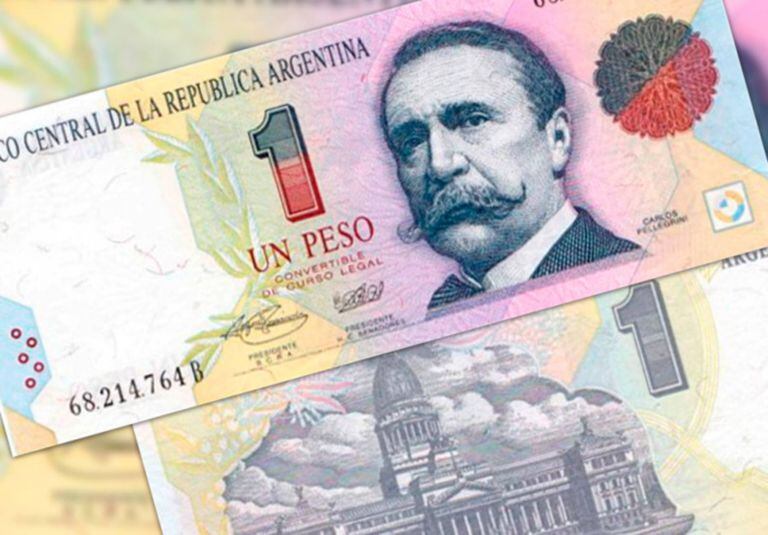 Carlos Pellegrini en el billete de un peso