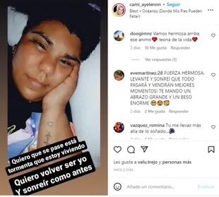 El posteo de Camila, la hermana de Thiago Medina, tras la detención de su padrastro
