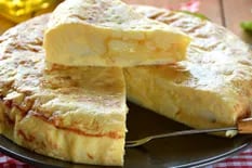 Tortilla con queso brie