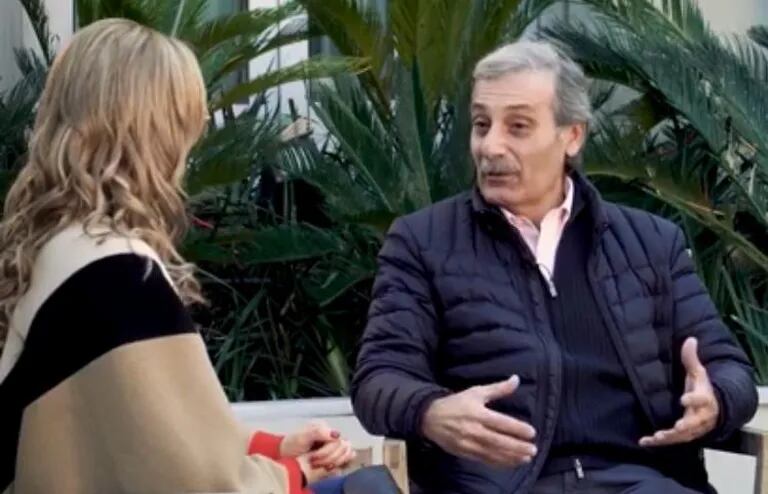 Natalia Denegri y Ricardo Demirci, el padre de Iván, en una entrevista para el documental