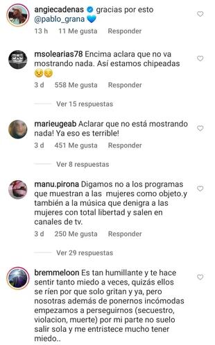 Los comentarios de los seguidores de Pablo Granados en las redes sociales tras el descargo por el acoso callejero que sufrió su novia