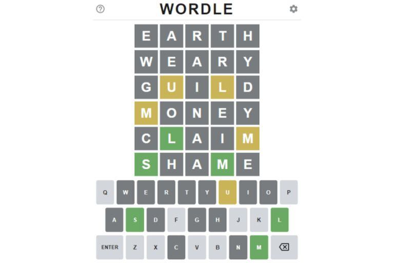 Dónde y cómo jugar Wordle (Captura)