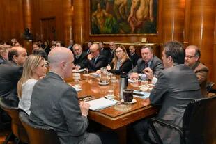 Sergio Massa reunido con su gabinete