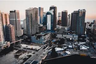 El barrio de Brickell en Miami, Florida