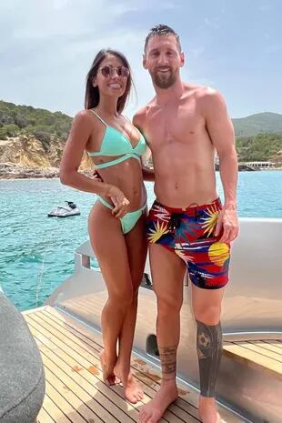 Antonela Roccuzzo y Lionel Messi disfrutan unos días de vacaciones en Ibiza, en España
