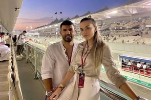 El privilegiado lugar del Kun Agüero y su novia para ver las prácticas de la Fórmula 1