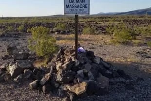 Un memorial en Arizona que recuerda la masacre de la familia Oatman