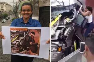 La "Mujer Maravilla" que salvó a un camionero de la caída de un helicóptero