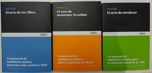 En la Argentina, la editorial Kôan acaba de lanzar tres títulos en esta línea: El arte de ser libre, de Epicteto, El arte de mantener la calma, de Séneca, y El arte de envejecer, de Cicerón