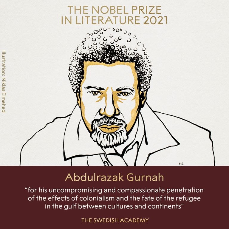 Abdulrazak Gurnah fue galardonado con el Premio Nobel de Literatura