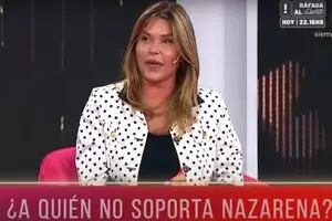 El blooper de Nazarena Vélez por un micrófono que quedó abierto: “No lo soporto”