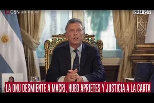 El balance de gestión de Macri fue "comentado" por la señal de cable C5N