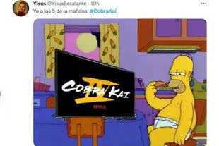No faltaron los memes de los Simpson para graficar la expectativas por el estreno de la cuarta temporada de Cobra Kai