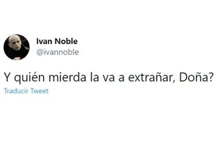 Iván Noble arremetió contra Susana Giménez por sus dichos sobre la situación de la Argentina