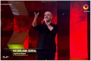 Maximiliano Serral sorprendió con su voz y logró ubicarse en lo más alto del podio (Foto: Captura de video)