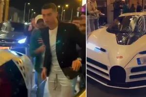 El increíble Bugatti en el que Cristiano Ronaldo paseó por Madrid