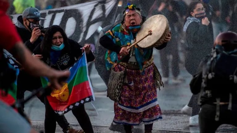 Mapuches protest against the Chilean State
