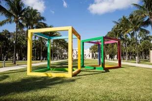 Obra de Gachi Hasper en el Parque de Esculturas que cerró el ciclo Art Basel Cities: Buenos Aires en 2019
