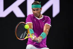 Pura potencia en esta imagen, Rafael Nadal va rumbo a lo más grande.
