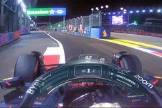 El insólito final de la clasificación de la F1 en Singapur que tomó por sorpresa a Verstappen