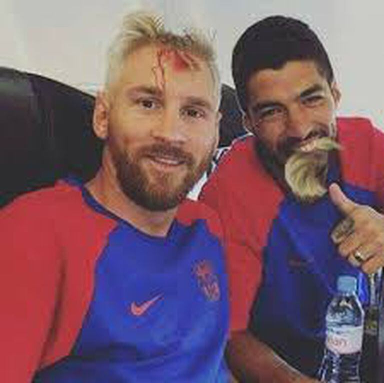 El divertido disfraz de Messi y Suárez unos años atrás