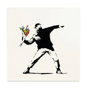 Love is in the Air, de Banksy, fue comprada en Sotheby’s el 14 de mayo de 2021 por 12,9 millones de dólares y ahora se ofrecerá en 10.000 "partículas"