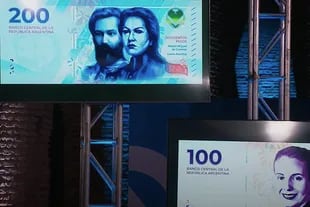 Presentación de la nueva serie de billetes en el Museo del Bicentenario de la Casa Rosada