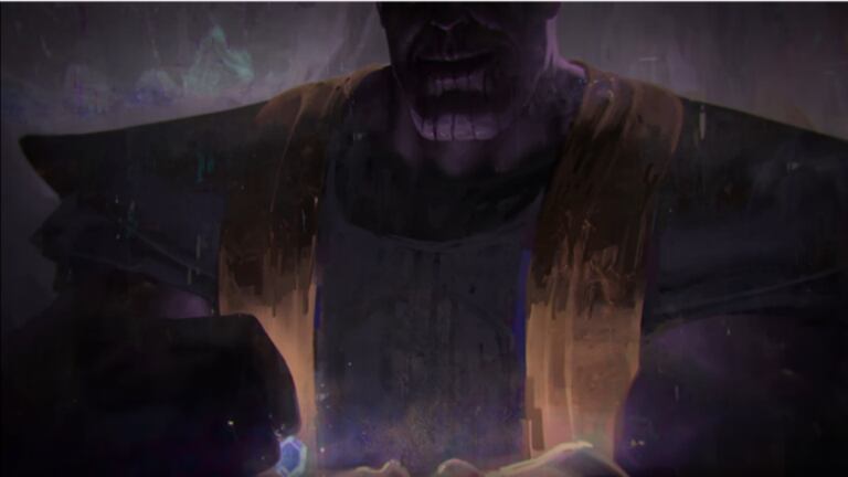 Ilustración de Thanos para Infinity War.