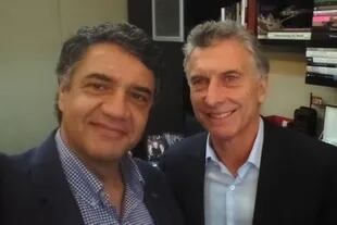 El expresidente, junto a su primo Jorge Macri